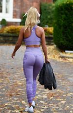 CHRISTINE MCGUINNESS in Tights Leaves Everybody Gym in Manchester 11/12/2019