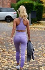 CHRISTINE MCGUINNESS in Tights Leaves Everybody Gym in Manchester 11/12/2019
