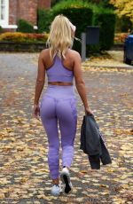 CHRISTINE MCGUINNESS in Tights Leaves Everybody Gym in Manchester 11/12/2019