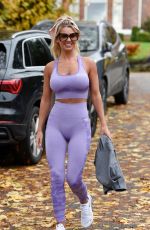 CHRISTINE MCGUINNESS in Tights Leaves Everybody Gym in Manchester 11/12/2019