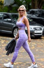 CHRISTINE MCGUINNESS in Tights Leaves Everybody Gym in Manchester 11/12/2019