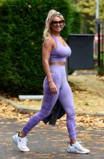 CHRISTINE MCGUINNESS in Tights Leaves Everybody Gym in Manchester 11/12/2019