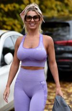CHRISTINE MCGUINNESS in Tights Leaves Everybody Gym in Manchester 11/12/2019