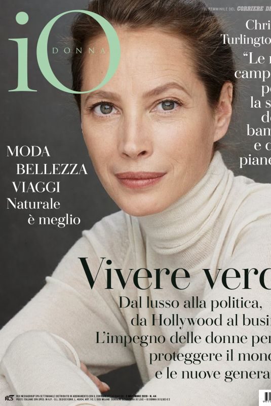 CHRISTY TURLINGTON in Io Donna Del Corriere Della Sera, November 2019