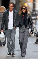 CINDY CRAWFORD and Rande Gerber Out in New York 11/26/2019