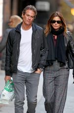 CINDY CRAWFORD and Rande Gerber Out in New York 11/26/2019