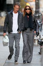CINDY CRAWFORD and Rande Gerber Out in New York 11/26/2019