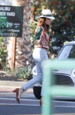 CINDY CRAWFORD in Skinny Denim Out in Malibu 11/17/2019