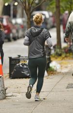 CLAIRE DANES Out Jogging in New York 11/05/2019