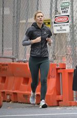 CLAIRE DANES Out Jogging in New York 11/05/2019