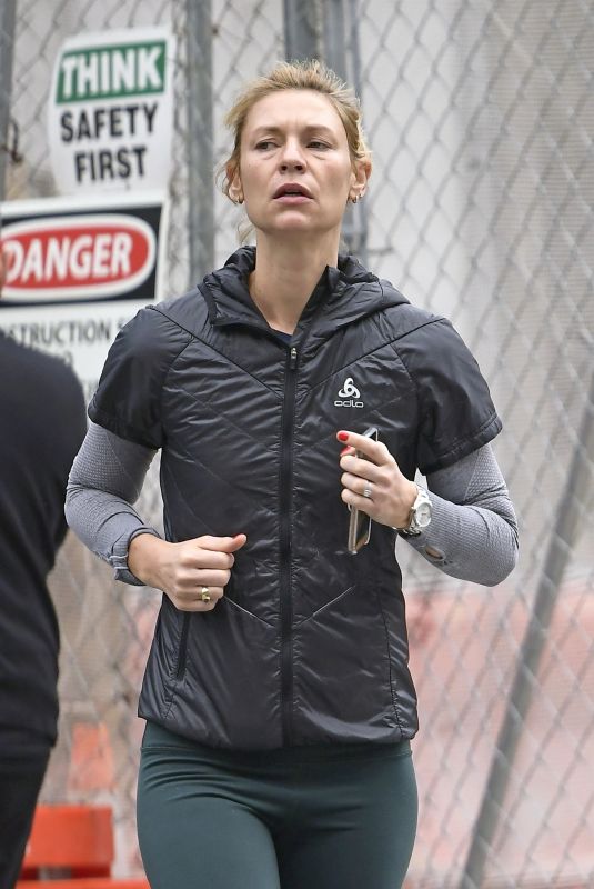 CLAIRE DANES Out Jogging in New York 11/05/2019