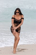 CLAUDIA ROMANI in Bikini on South Beach 11/20/2019