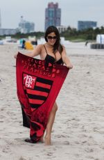 CLAUDIA ROMANI in Bikini on South Beach 11/20/2019