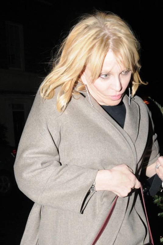 COURTNEY LOVE Arrives at Chiltern Firehouse in London 11/28/2019