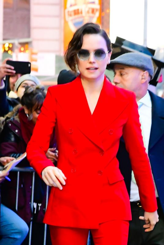 DAISY RIDLEY Arrives at Good Morning America in New York 11/26/2019
