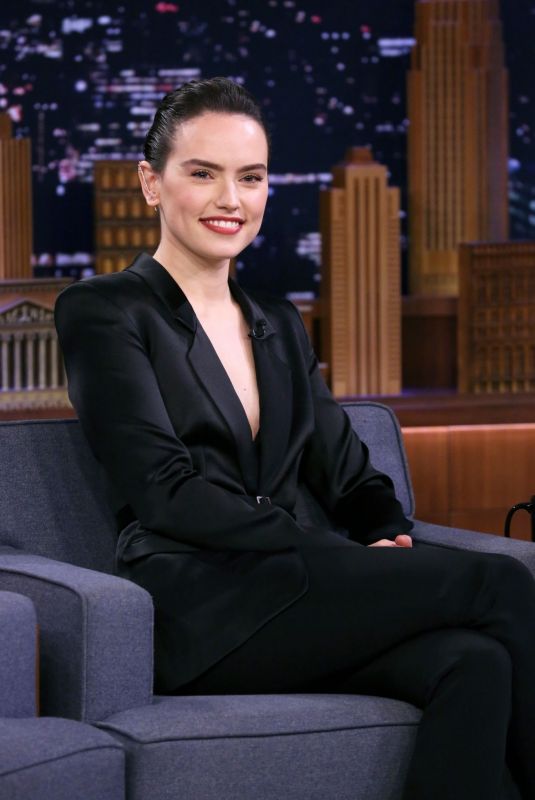 DAISY RIDLEY at Tonight Show Starring Jimmy Fallon in New York 11/25/2019