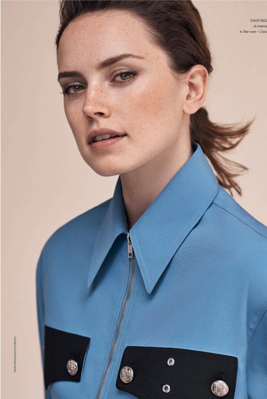 DAISY RIDLEY in Elle Magazine, Italy December 2019