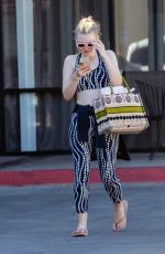 DAKOTA FANNING in Tights Leaves a Gym in Los Angeles 11/09/2019