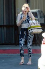 DAKOTA FANNING in Tights Leaves a Gym in Los Angeles 11/09/2019