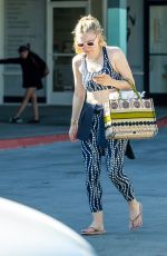 DAKOTA FANNING in Tights Leaves a Gym in Los Angeles 11/09/2019