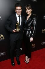 DAKOTA JOHNSON and Antonio Banderas at Hollywood Film Awards in Beverly Hills 11/03/2019