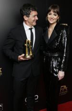 DAKOTA JOHNSON and Antonio Banderas at Hollywood Film Awards in Beverly Hills 11/03/2019