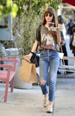 DAKOTA JOHNSON Out in Larchmont Village in Los Angeles 11/06/2019