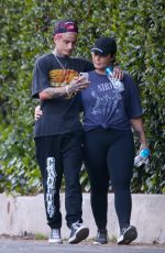 DEMI LOVATO and Austin Wilson Out Hikinig in Studio City 11/16/2019