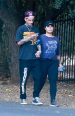 DEMI LOVATO and Austin Wilson Out Hikinig in Studio City 11/16/2019