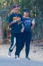 DEMI LOVATO and Austin Wilson Out Hikinig in Studio City 11/16/2019