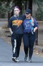 DEMI LOVATO and Austin Wilson Out Hikinig in Studio City 11/16/2019