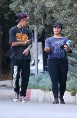 DEMI LOVATO and Austin Wilson Out Hikinig in Studio City 11/16/2019