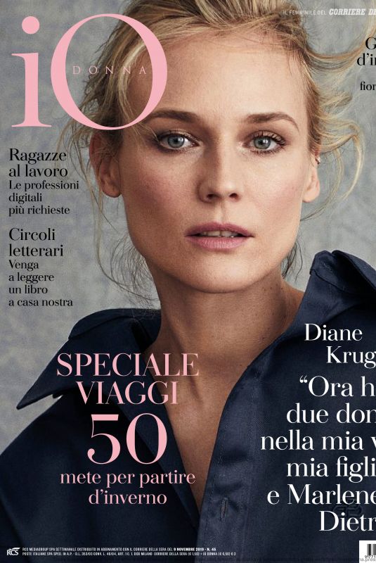 DIANE KRUGER in Io Donna Del Corriere Della Sera, November 2019