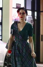 DITA VON TEESE at a Nail Salon in Los Feliz 11/13/2019