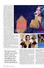 DUA LIPA in Rolling Stone Magazine, India November 2019
