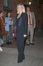 ELIZABETH BANKS Arrives at Stephen Colbert Show 11/08/2019