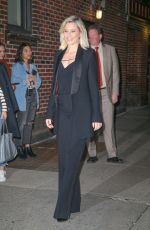 ELIZABETH BANKS Arrives at Stephen Colbert Show 11/08/2019