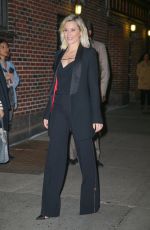 ELIZABETH BANKS Arrives at Stephen Colbert Show 11/08/2019