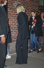 ELIZABETH BANKS Arrives at Stephen Colbert Show 11/08/2019