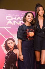 ELIZABETH BANKS, NAOMI SCOTT and ELLA BALINSKA at Charlie