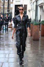 ELLA BALINSKA Arrives at Kiss FM Radio in London 11/22/2019