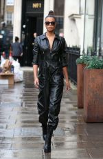 ELLA BALINSKA Arrives at Kiss FM Radio in London 11/22/2019