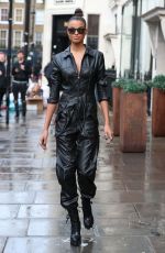 ELLA BALINSKA Arrives at Kiss FM Radio in London 11/22/2019