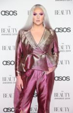 ELLIS HILL at Beauty Awards 2019 with Asos City Ccentral in London 11/25/2019