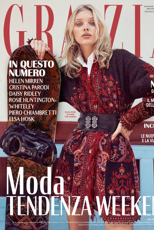 ELSA HOSK in Grazia Magazine, Italy November 2019 – HawtCelebs
