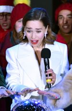 EMILIA CLARKE at Covent Garden Christmas Lights Wwitch On and Sing Along in London 11/12/2019
