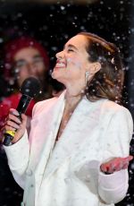 EMILIA CLARKE at Covent Garden Christmas Lights Wwitch On and Sing Along in London 11/12/2019