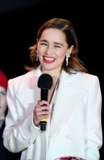 EMILIA CLARKE at Covent Garden Christmas Lights Wwitch On and Sing Along in London 11/12/2019