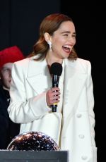 EMILIA CLARKE at Covent Garden Christmas Lights Wwitch On and Sing Along in London 11/12/2019