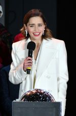 EMILIA CLARKE at Covent Garden Christmas Lights Wwitch On and Sing Along in London 11/12/2019
